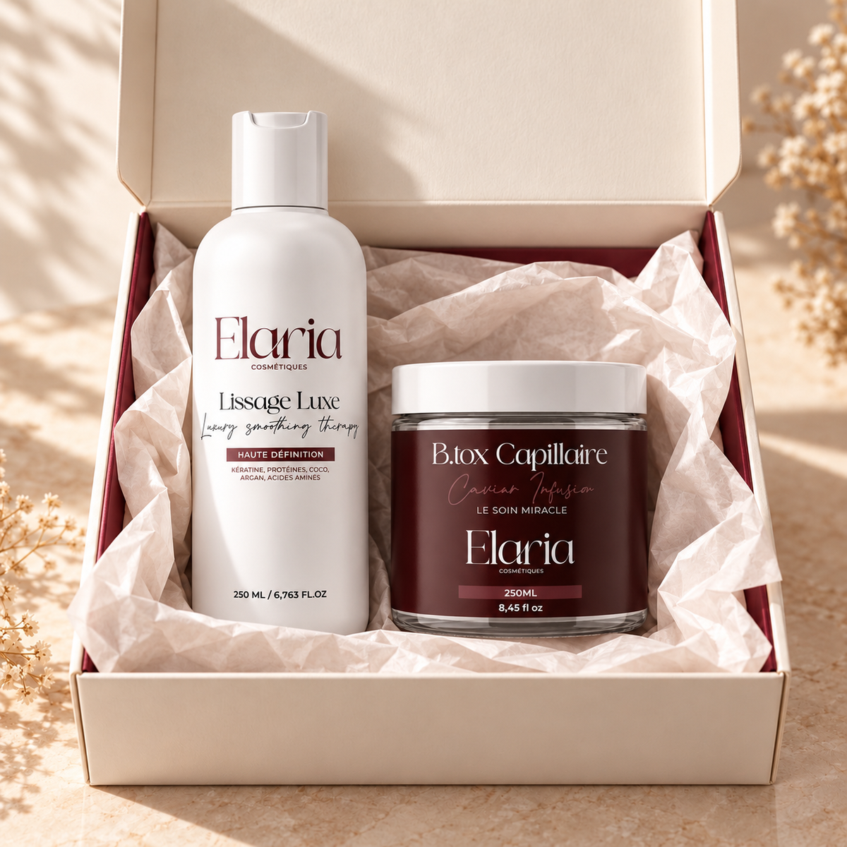 Coffret duo lissage Luxe & botox - format découverte 250 ml